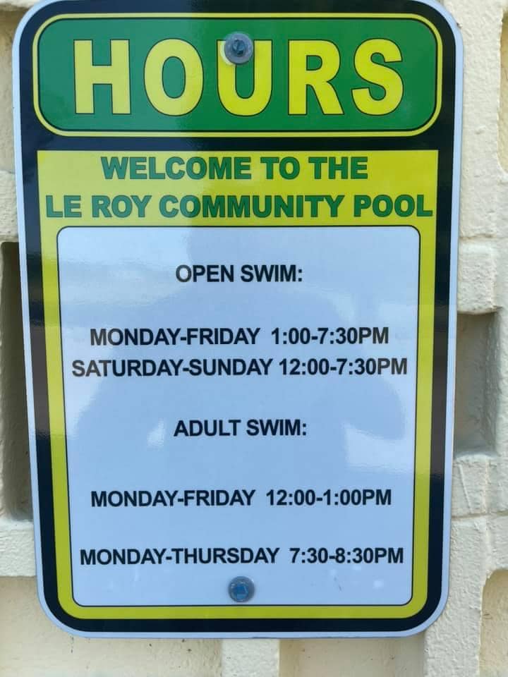 LeRoy, NY Village & Town » Pool